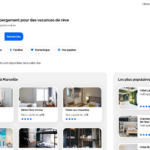Page Web d'une agence de voyage